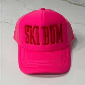Pink 'Ski Bum' Trucker Hat